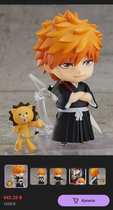 Фігурка Ічіго Nendoroid з аніме BLEACH бліч