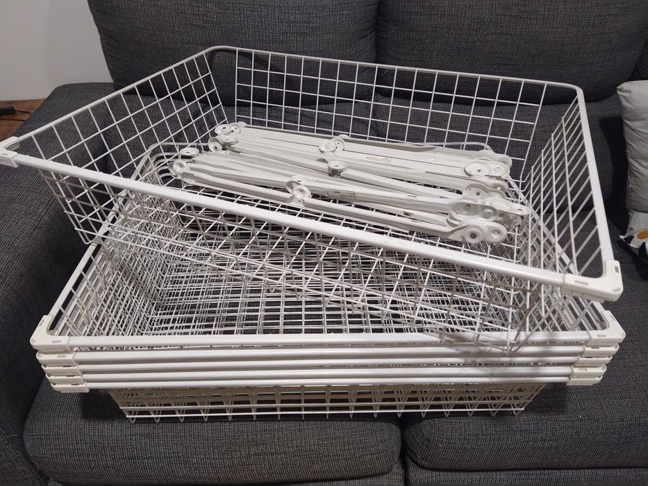 Cestos metálicos com calhas IKEA 2 unidades