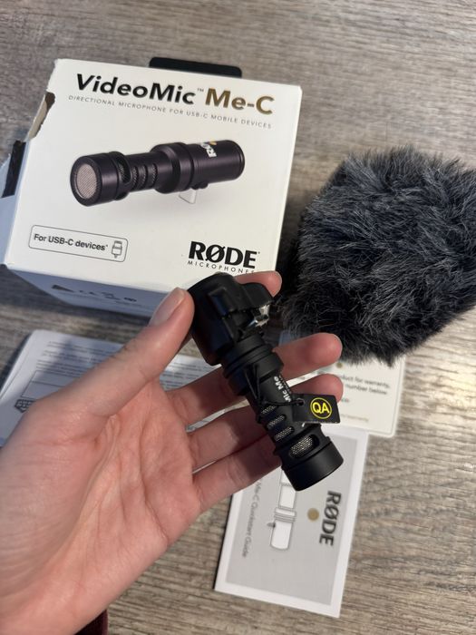 Мікрофон Rode VideoMic Me-C. Мікрофон для відео з вітрозахистом.