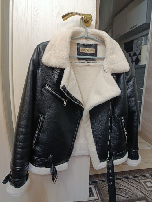 Дубленка-косуха.Легкая,Деми.Размер S.