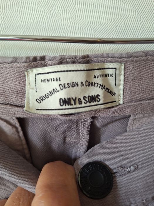 Spodnie Only 42 XL jasny brąz kieszenie