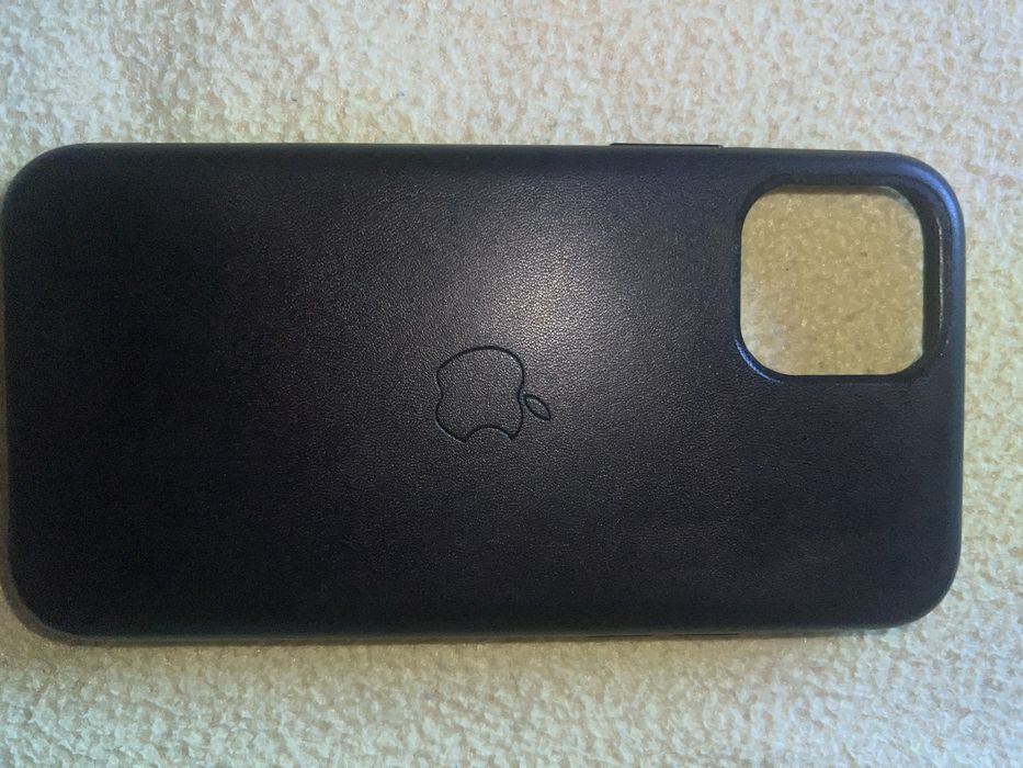 Capa pele preta original apple iphone 11 pro