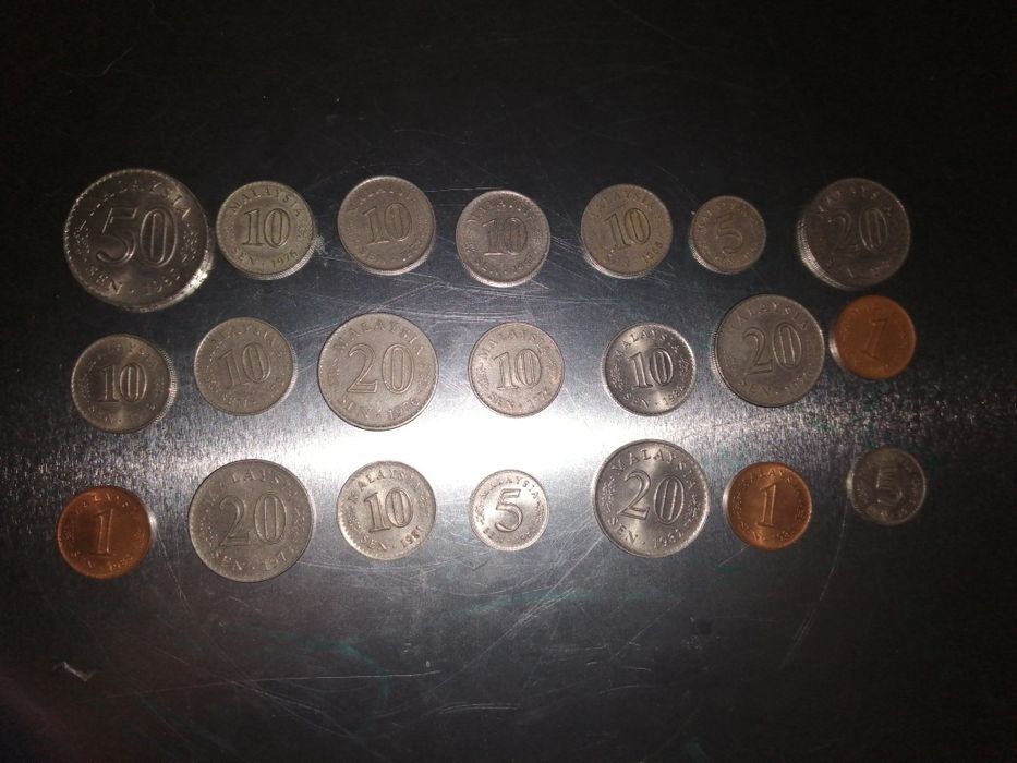 Moedas Malásia em excelente estado