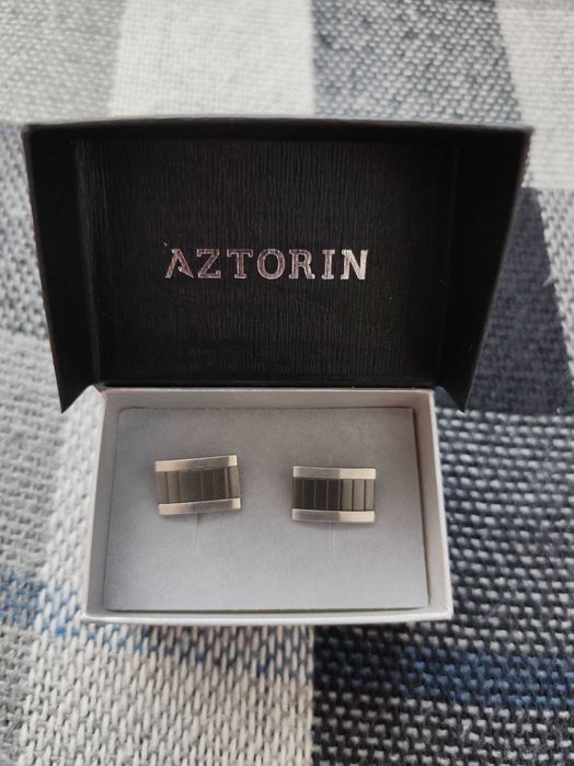 Spinki do mankietów Aztorin - komplet 2 plus pudełko