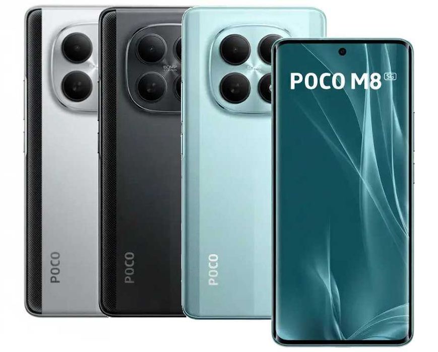 POCO M8 5G 8/256Gb UACRF 1 рік офіційної гарнтії, всі кольори!