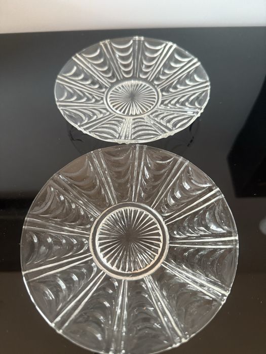 2 kryształowe takerzyki deserowe kryształ