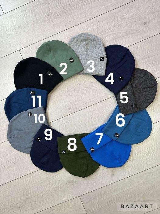 Шапка рубчик подвійна на хлопчиків мальчиков трикотаж 46 48 50 52 54 5