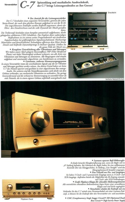 1998 Dzik końcówka mocy i przedwzmacniacz Luxman C-7  i M7 Japan 
Luxm