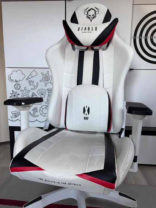 Fotel gamingowy Diablo X-Ray biały