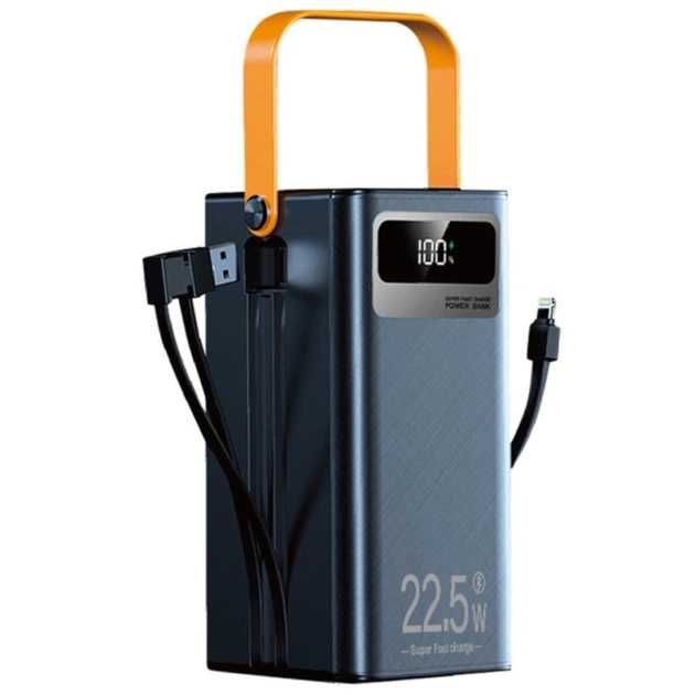 Павербанк TUGII Y106 60000mAh 22.5W Чорний PowerBank швидка зарядка