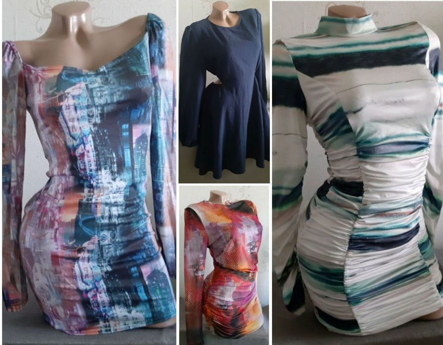 Платье цветное,новое