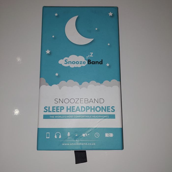 Bluetooth-навушники для сну SnoozeBand. 
Це коробка для Bluetooth-