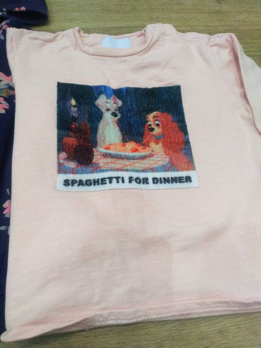 Dwie bluzy dla dziewczynki 104