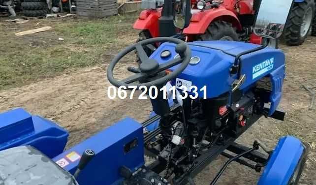 Трактор з фрезою і плугом KENTAVR 160 B Дводиск зчепл Доставка Кредит