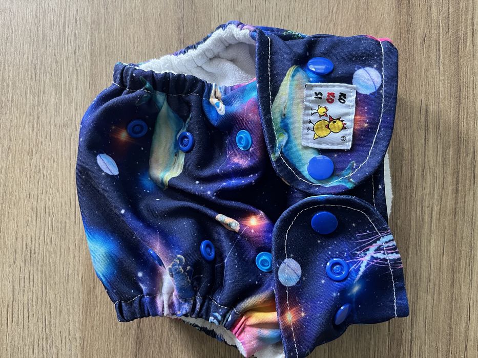 Pielucha wielorazowa Kokosi Galaktyka kieszonka