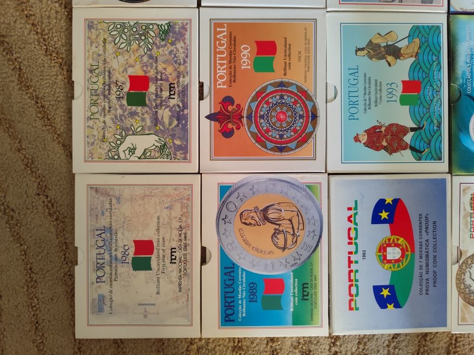 Series anuais proof e BNC Portugal (escudos)
