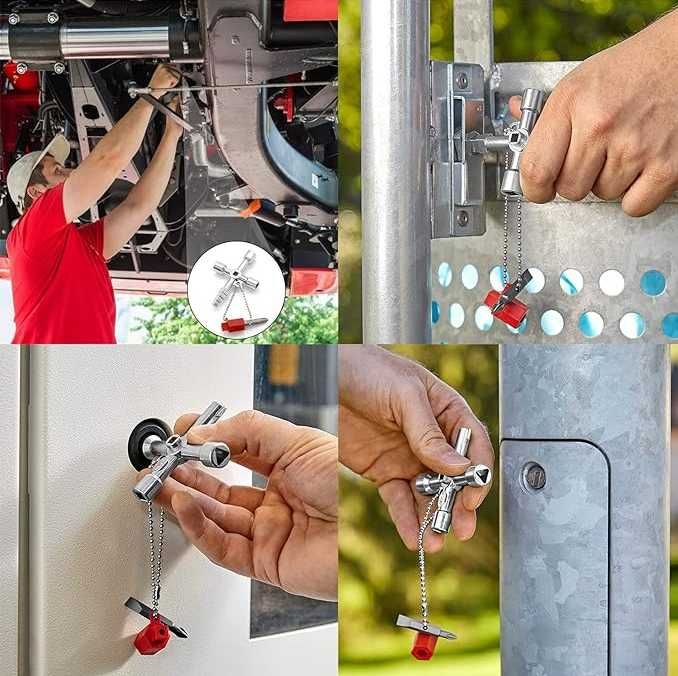 Klucz do szafek skrzynek technicznych sterowniczych gazowniczych
