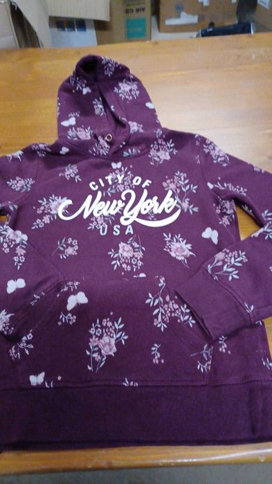 H/31 Bluza z kapturem dziewczęca H&M  r. 146/152