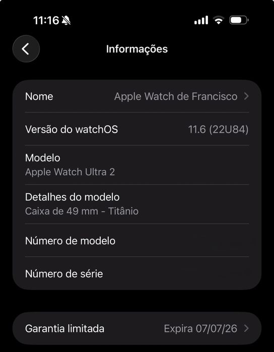 Vendo Apple Watch Ultra 2 Novo