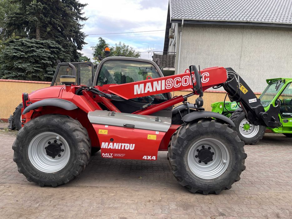 Ładowarka teleskopowa Manitou MLT 627 TURBO*Niska i wąska 2.20 M szeroka i wysoka*2013 ROK*Piękna*Joystick,4X4*TYLKO 5800 MTG*Bardzo ładny stan!