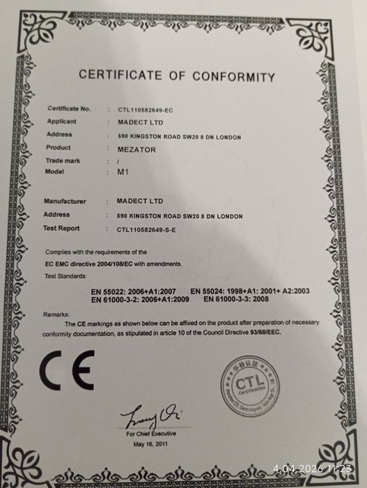 Mezator M1 Biorezonans