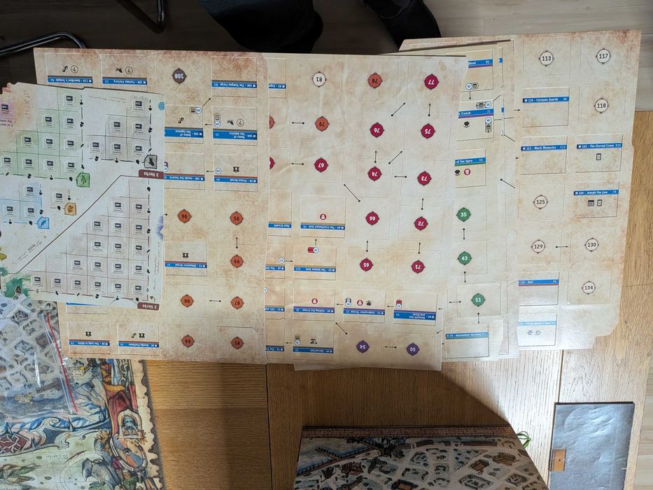 Frosthaven + solo scenarios, pomalowane figurki