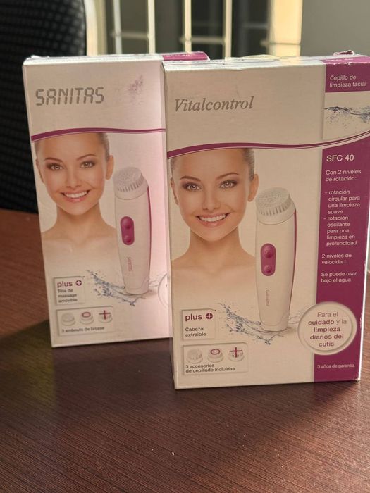 Набір щіток для чищення обличчя Vitalcontrol (Sanitas) SFC 40 3в1