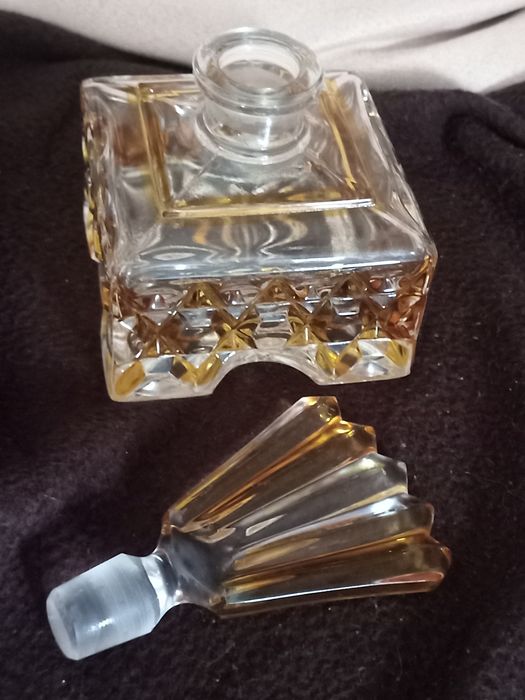 Frasco antigo Art Deco em Cristal