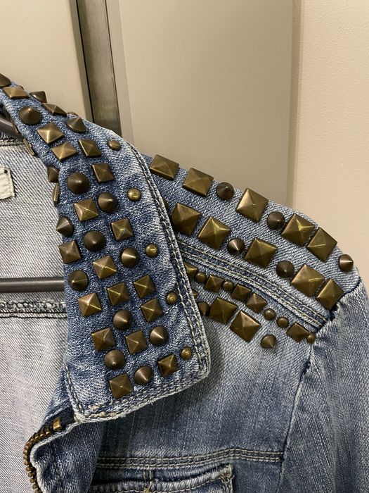 Kurtka jeansowa z ćwiekami Mango M/L 38/40 unikat