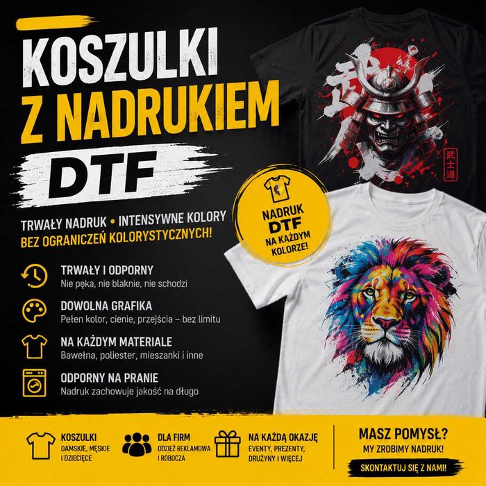 Koszulki z Logo Firmy lub Własną Grafiką , Trwały Nadruk