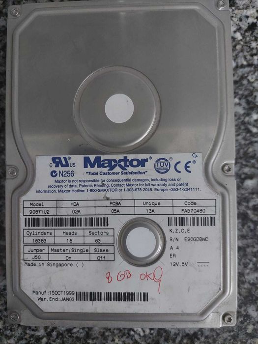Discos ATA varias marcas e modelos
