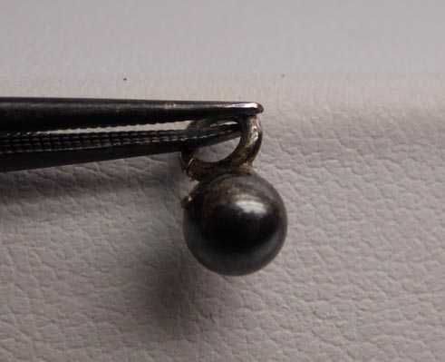 XIX/XX w. srebrne kulki do kolczyków, broszki, biżuterii.