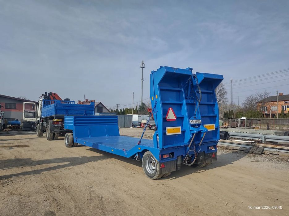 SAM J.R  * PRZYCZEPA * NISKOPODWOZIE * 2osie * hydraulika *