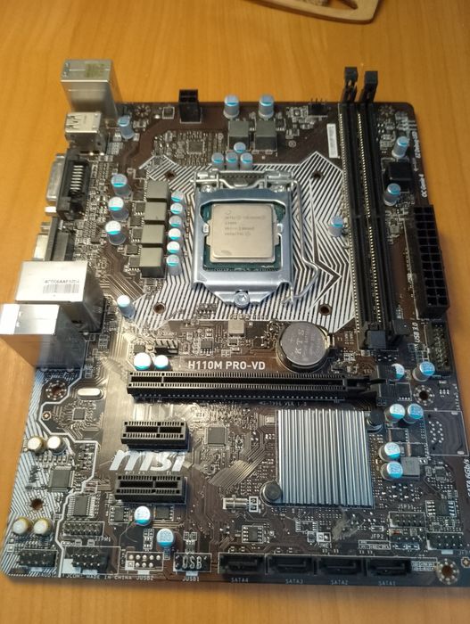 Материнка MSI H110M PRO-VD з процесом Intel H110