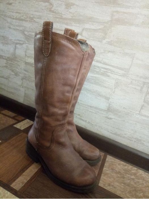 Шкіряні чоботи, ковбойки р 37