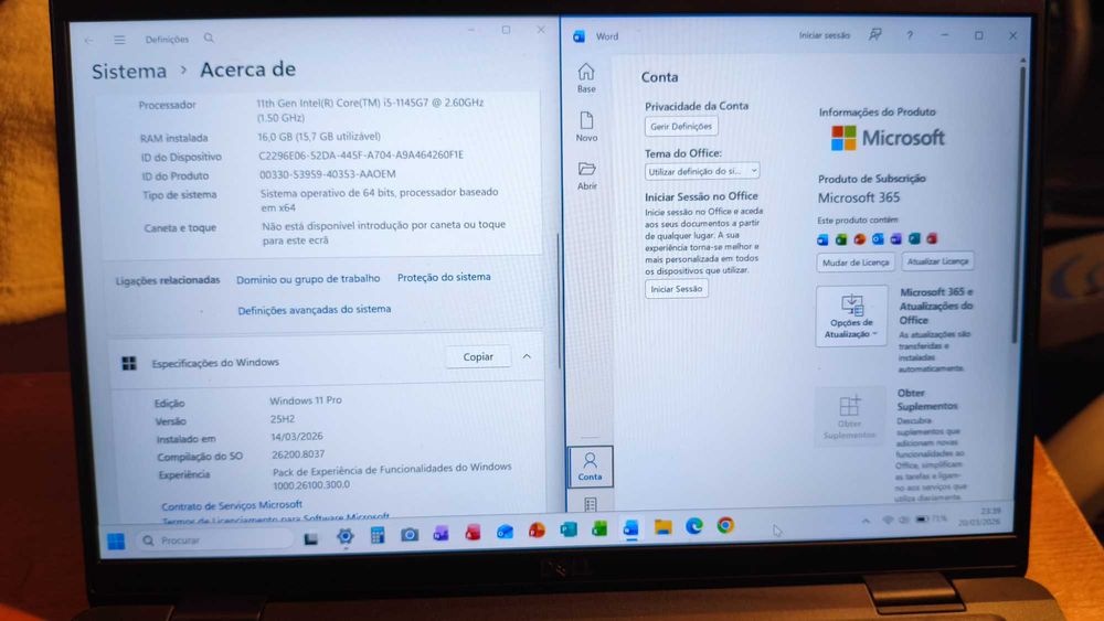 Portátil DELL 7420 i5 16GB como Novo!SSD/Windows11/MicrosoftOffice 365