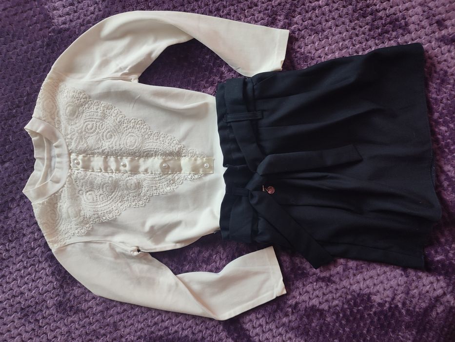 Комплект шкільний в школу спідниця кофтинка р. 120-122 см