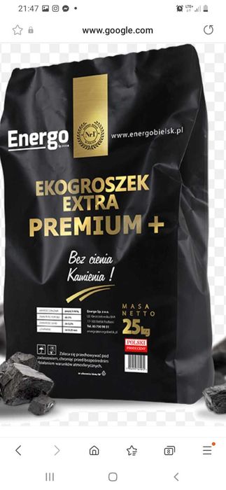 Ekogroszek, groszek EXtra Premium +