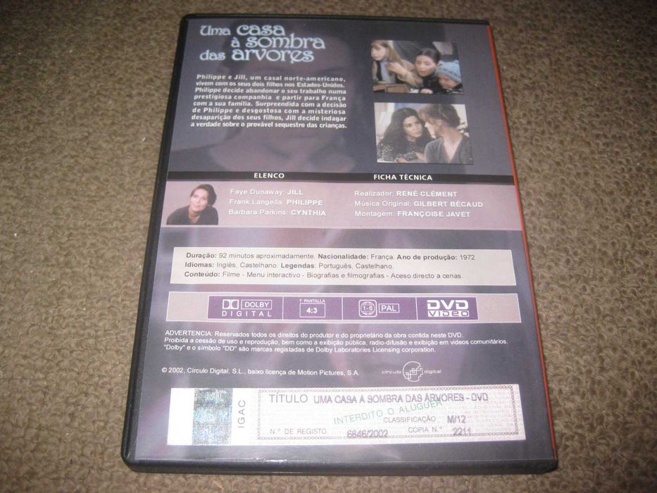 DVD" Uma Casa á Sombra das Árvores" com Frank Langella/Raro!