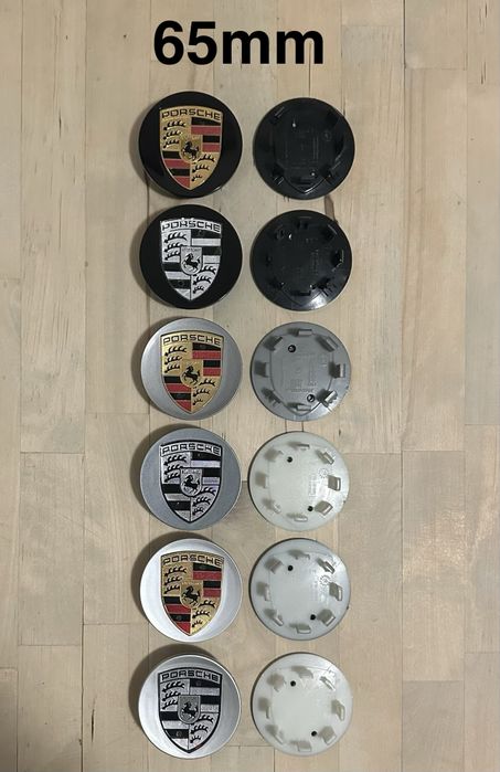Conjunto 4 Centros Jantes Porsche 56mm 60mm 65mm 68mm 76mm