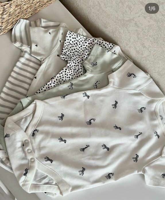 Комплект боді на короткий рукав комплект 5 шт