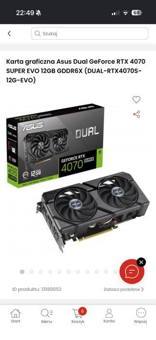 ASUS Dual GeForce RTX 4070 SUPER EVO 12GB
