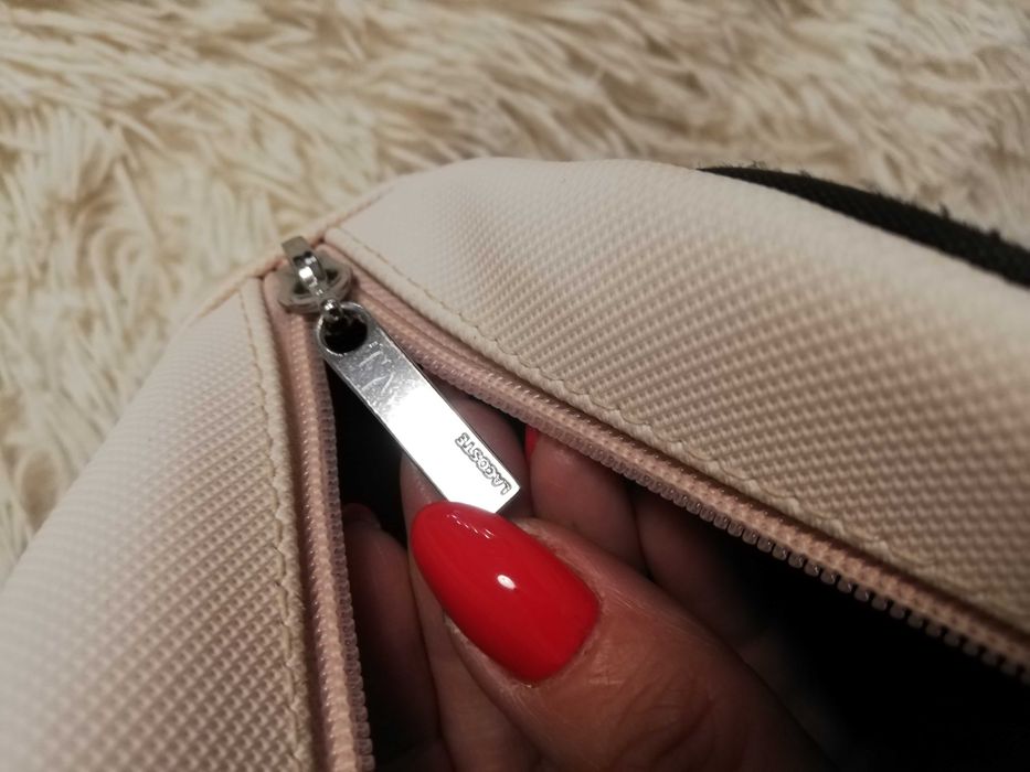torebka Lacoste kremowa Lacosta handbag