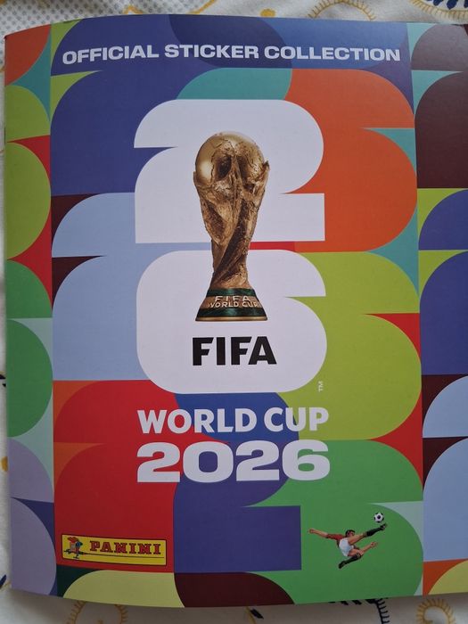 Cadeneta do mundial 2026 com 180 cromos