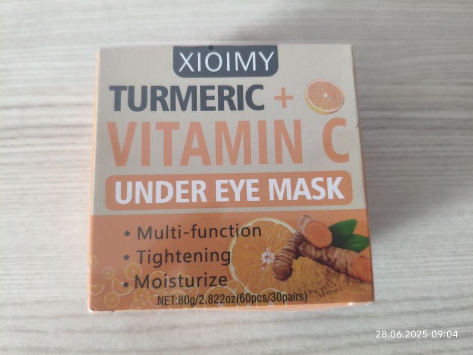 Płatki pod oczy xioimy Wit. C kurkuma kwas hialuronowy