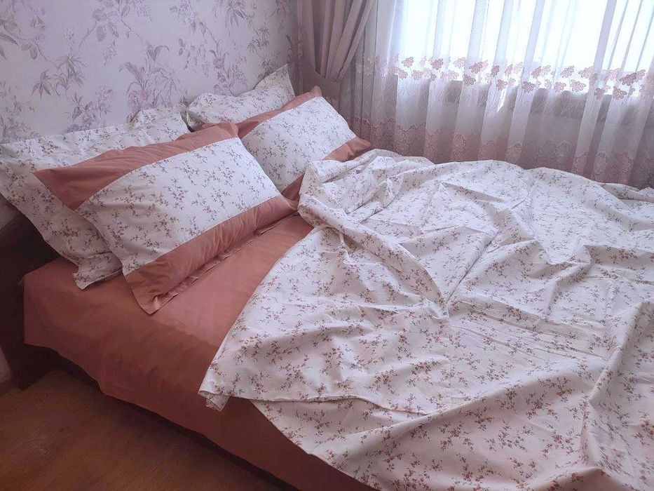 100% бавовна Двоспальна постільна білизна ранфорс