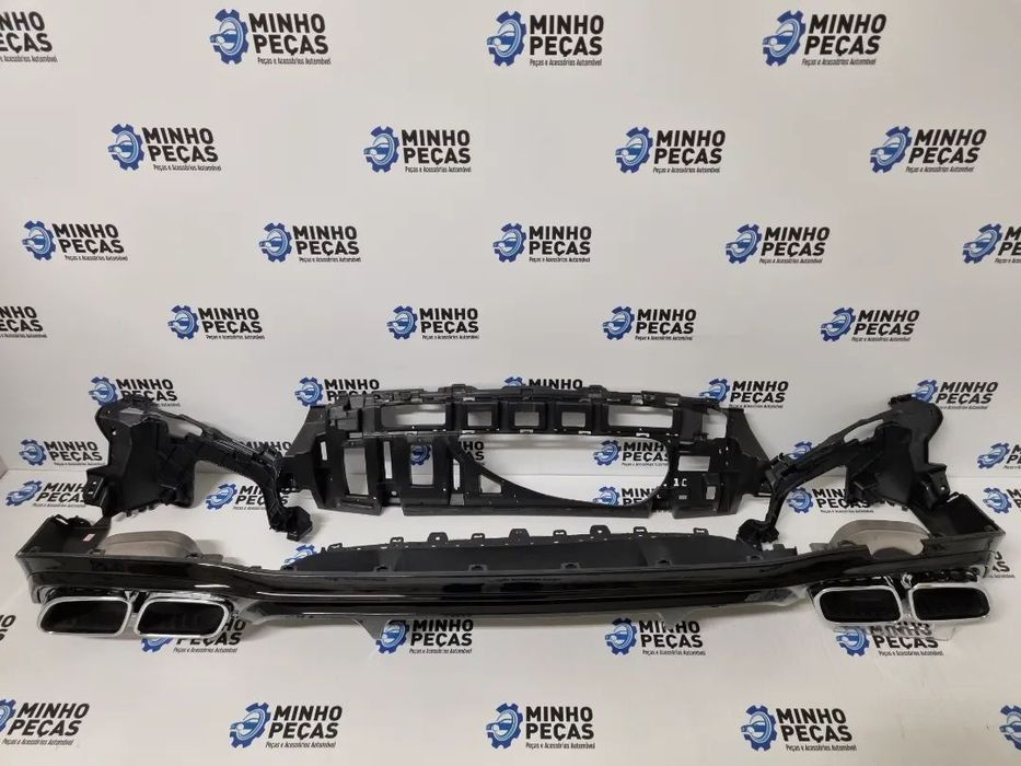 Difusor Traseiro Mercedes Class E(W213)Look E63 AMG(Ponteiras Cromadas