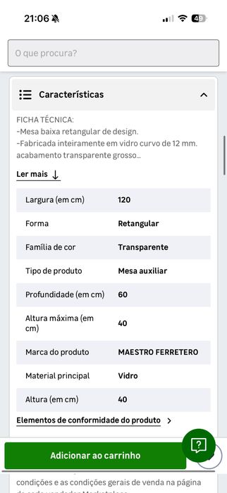 Mesa de apoio de video Leroy merlin