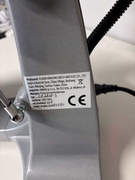 Prasa termotransferowa do czapek automatyczna m