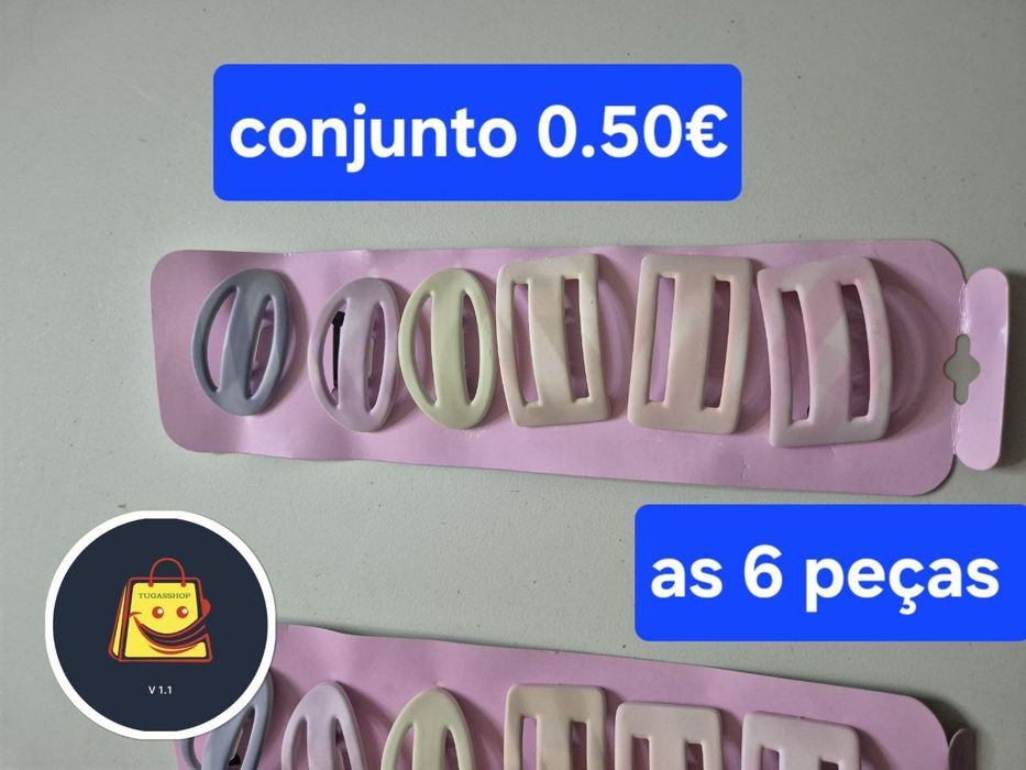 Passadores de cabelo menina senhora